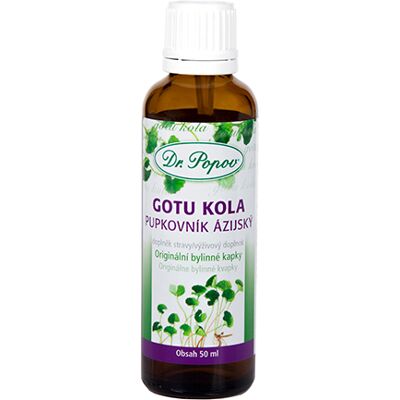 Gotu kola , originální bylinné kapky, 50 ml Dr. Popov Gotu kola , originální bylinné kapky, 50 ml Dr. Popov