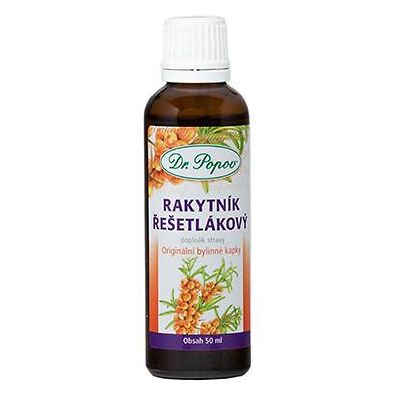 Rakytník řešetlákový, originální bylinné kapky, 50 ml Dr. Popov Rakytník řešetlákový, originální bylinné kapky, 50 ml Dr. Popov