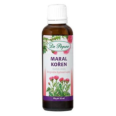 Maral kořen, originální bylinné kapky, 50 ml Dr. Popov Maral kořen, originální bylinné kapky, 50 ml Dr. Popov