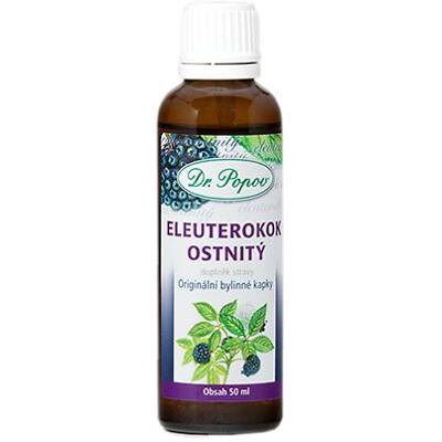Eleuterokok ostnitý, originální bylinné kapky 50 ml Dr. Popov Eleuterokok ostnitý, originální bylinné kapky 50 ml Dr. Popov