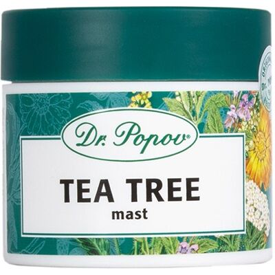 Dr. Popov Čajovníkový olej 50ml - Účinná mast pro citlivou pokožku Dr. Popov Čajovníkový olej 50ml - Účinná mast pro citlivou pokožku