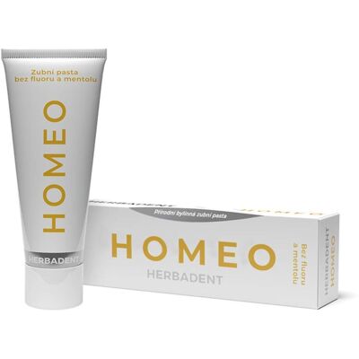 Herbadent HOMEO bylinná zubní pasta bez fluoru a mentolu, 75 g Herbadent HOMEO bylinná zubní pasta bez fluoru a mentolu, 75 g