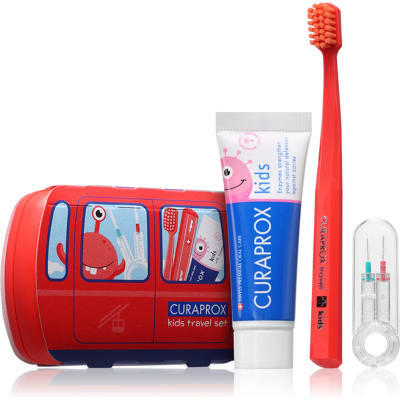 Curaprox Travel Set KIDS červený Curaprox Travel Set KIDS červený