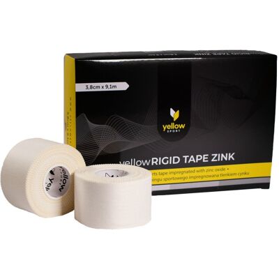 ZARYS yellow RIGID TAPE Pevný sportovní bílý tejp, 3,8cm x 9,1m (6 ks) ZARYS yellow RIGID TAPE Pevný sportovní bílý tejp, 3,8cm x 9,1m (6 ks)