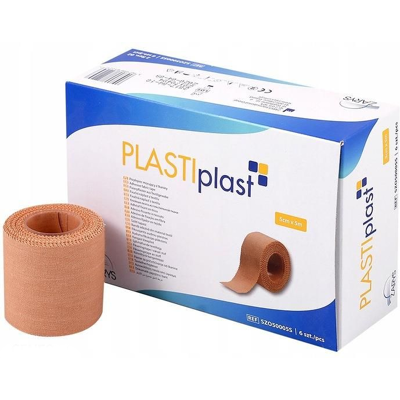 ZARYS Textilní náplast na cívce PLASTIplast 5cmx5m (tělová), 6 kusů ZARYS Textilní náplast na cívce PLASTIplast 5cmx5m (tělová), 6 kusů