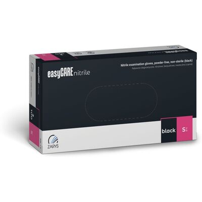 Zarys easyCARE nitrilové rukavice S (6-7) černé, 100ks Zarys easyCARE nitrilové rukavice S (6-7) černé, 100ks
