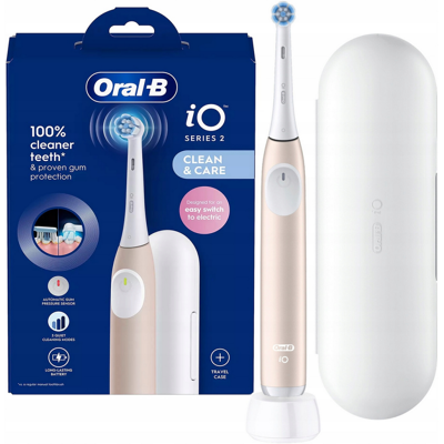 Oral-B iO Series 2 elektrický zubní kartáček Calm Pink + pouzdro Oral-B iO Series 2 elektrický zubní kartáček Calm Pink + pouzdro