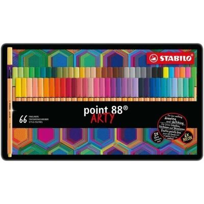 STABILO Pen 68 ARTY filcový popisovač Střední vícebarevný - popisovač STABILO Pen 68 ARTY filcový popisovač Střední vícebarevný - popisovač