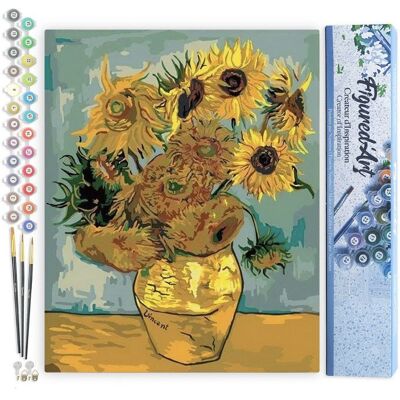 ART Malování podle čísel - Van Gogh Slunečnice bez rámu 40x50cm ART Malování podle čísel - Van Gogh Slunečnice bez rámu 40x50cm