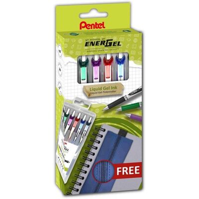 Sada gelových per Pentel, 0,7 mm, 6 barev Sada gelových per Pentel, 0,7 mm, 6 barev