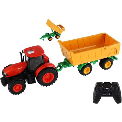 Teddies Zetor RC Traktor s Přívěsem - Dálkové Ovládání Zemědělské Vozidlo Teddies Zetor RC Traktor s Přívěsem - Dálkové Ovládání Zemědělské Vozidlo