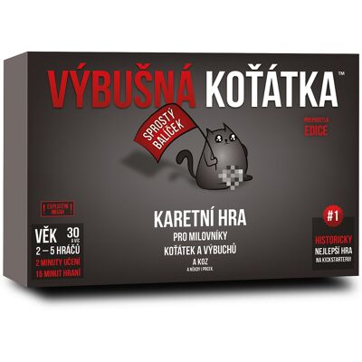 Blackfire Výbušná koťátka: Přisprostlá edice CZ - Stolní hra Blackfire Výbušná koťátka: Přisprostlá edice CZ - Stolní hra