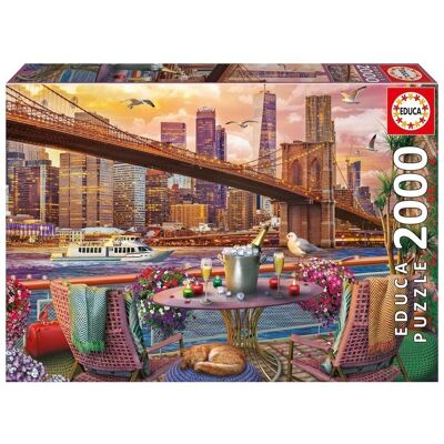 Educa Puzzle Romantická večeře v New Yorku 2000 dílků Educa Puzzle Romantická večeře v New Yorku 2000 dílků