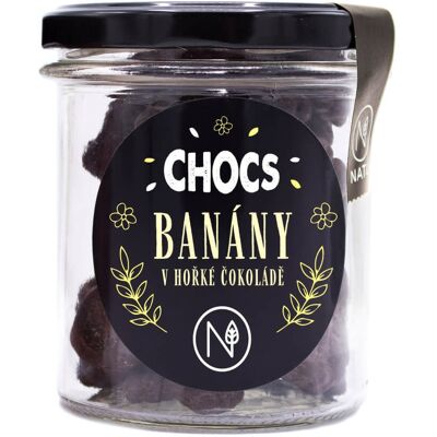 NATU CHOCS Banány v 60% hořké čokoládě 110g NATU CHOCS Banány v 60% hořké čokoládě 110g