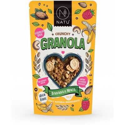 NATU Granola Banán a maca 370g NATU Granola Banán a maca 370g