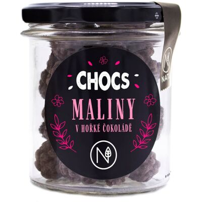 NATU CHOCS Maliny v 60% hořké čokoládě 90g NATU CHOCS Maliny v 60% hořké čokoládě 90g