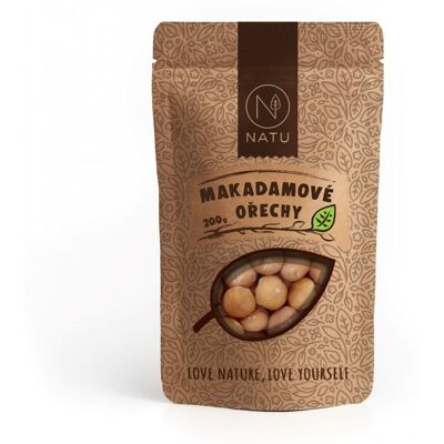 NATU Makadamové ořechy 200 g NATU Makadamové ořechy 200 g