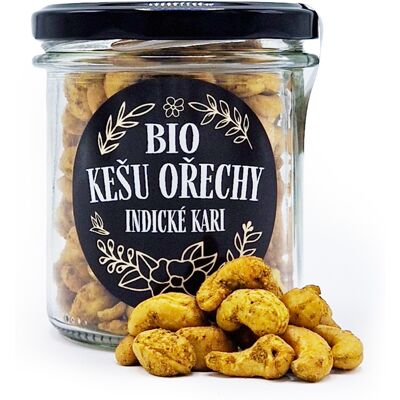 NATU Kešu ořechy s indickým kari BIO 150g NATU Kešu ořechy s indickým kari BIO 150g