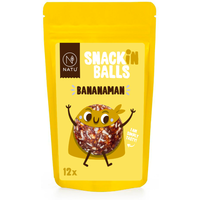 NATU SNACKin Balls Bananaman 156g NATU SNACKin Balls Bananaman 156g