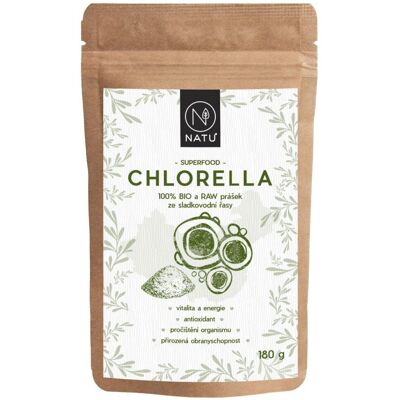 NATU Chlorella BIO prášek 180 g NATU Chlorella BIO prášek 180 g