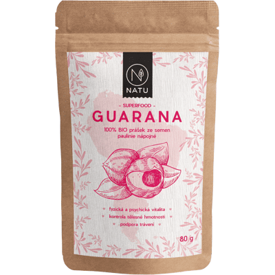 NATU Guarana BIO prášek 80 g NATU Guarana BIO prášek 80 g