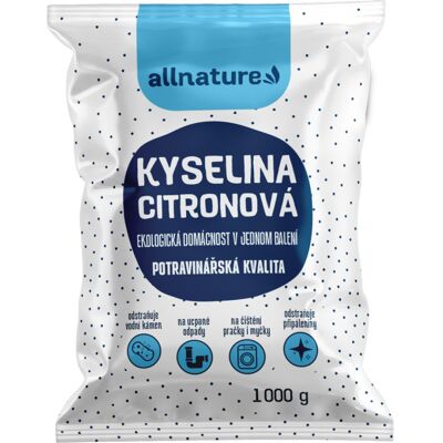 Allnature Kyselina citronová 1 000 g - Allnature Allnature Kyselina citronová 1 000 g - Allnature