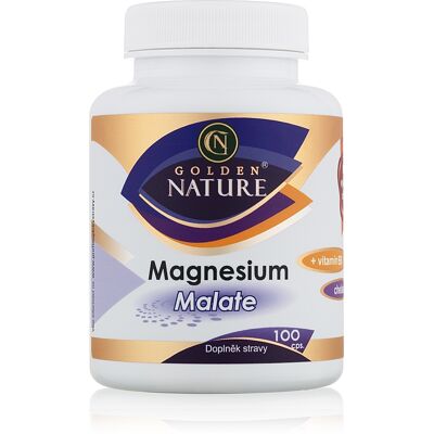 Golden Nature Magnesium Malate (Hořčík)+Vitamin B6 100 cps. - Golden Nature Golden Nature Magnesium Malate (Hořčík)+Vitamin B6 100 cps. - Golden Nature