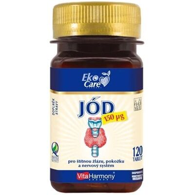 Jód (Jodid draselný) 150 µg - 120 tbl. - Vitaharmony Jód (Jodid draselný) 150 µg - 120 tbl. - Vitaharmony