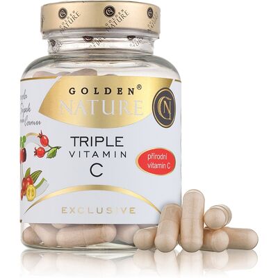 GN Exclusive Triple přírodní vitamin C 100 cps. - Golden Nature GN Exclusive Triple přírodní vitamin C 100 cps. - Golden Nature