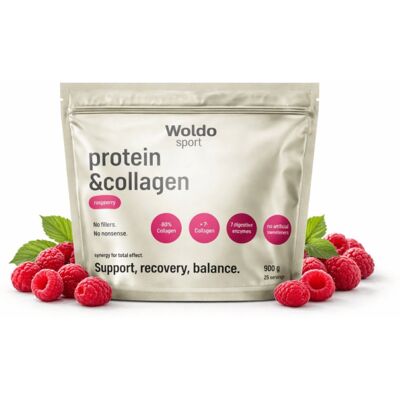 Woldohealth WPC Protein Malina 900g - Woldohealth Woldohealth WPC Protein Malina 900g - Woldohealth