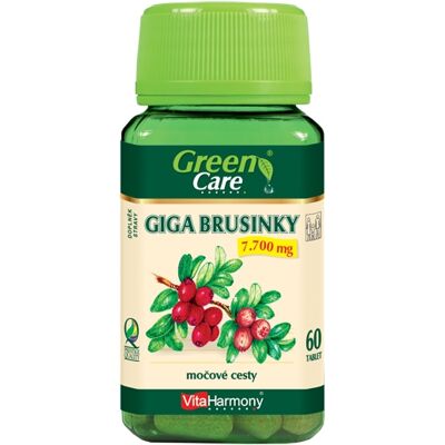 Giga Brusinky 7.700 mg - pro zdraví močových cest - 60 tbl. - Vitaharmony Giga Brusinky 7.700 mg - pro zdraví močových cest - 60 tbl. - Vitaharmony