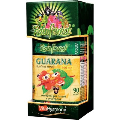 RainForest® Guarana 800 mg - 90 tbl. - Vitaharmony RainForest® Guarana 800 mg - 90 tbl. - Vitaharmony