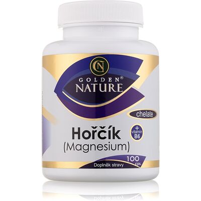 Golden Nature - Hořčík Chelát Vitamin B6 - 100 kapslí Golden Nature - Hořčík Chelát Vitamin B6 - 100 kapslí