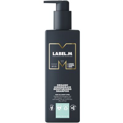 Organický šampon s citronovou trávou Label.m - 300ml Organický šampon s citronovou trávou Label.m - 300ml