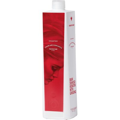 Šampon Garnier Shikiso Keratin & Ginseng - Ochrana barvy - 1L Šampon Garnier Shikiso Keratin & Ginseng - Ochrana barvy - 1L