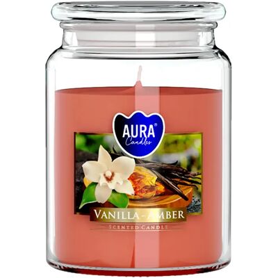 Ovči věci Vonná svíčka ve skle s víkem VANILLA - AMBER 500 g Ovči věci Vonná svíčka ve skle s víkem VANILLA - AMBER 500 g
