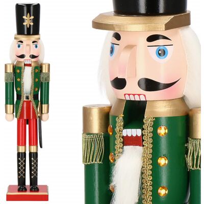 Springos Louskáček - Voják s šavlí 60 cm, zeleno-červený Springos Louskáček - Voják s šavlí 60 cm, zeleno-červený