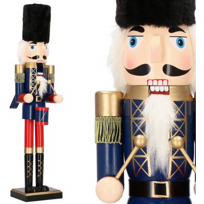 Springos Louskáček - Voják s bubínkem 61 cm, modro-červený Springos Louskáček - Voják s bubínkem 61 cm, modro-červený