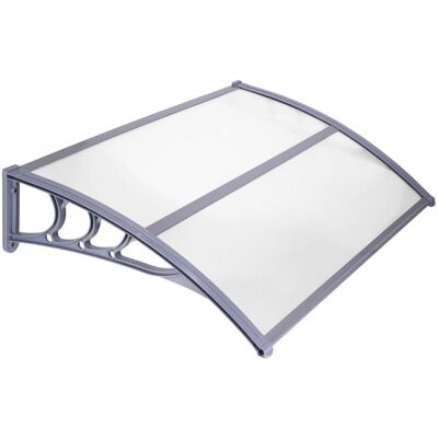 Vchodová stříška 120x75 cm SPRINGOS POLYROOF šedá/transparentní Vchodová stříška 120x75 cm SPRINGOS POLYROOF šedá/transparentní