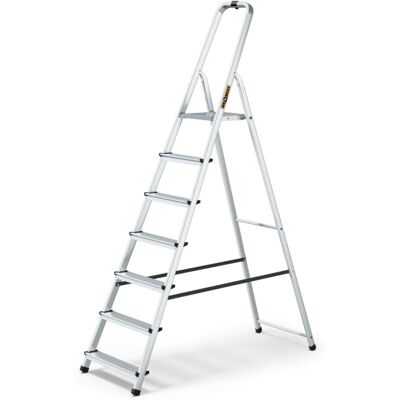 Hliníkové schůdky 7 stupňů jednostranné DRABEST ALD7 HOME Hliníkové schůdky 7 stupňů jednostranné DRABEST ALD7 HOME