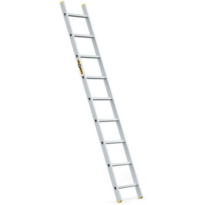 Hliníkový žebřík 1x9 příček jednodílný DRABEST DP-9 PRO Hliníkový žebřík 1x9 příček jednodílný DRABEST DP-9 PRO