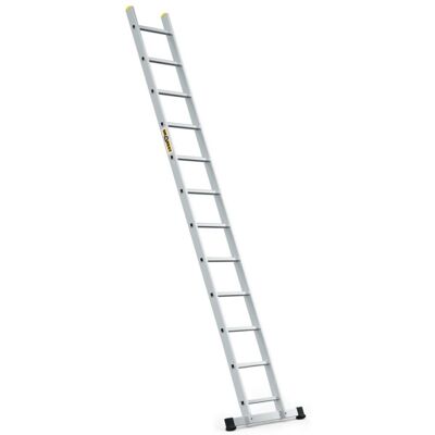 Hliníkový žebřík 1x12 příček jednodílný DRABEST DP-12 PRO Hliníkový žebřík 1x12 příček jednodílný DRABEST DP-12 PRO