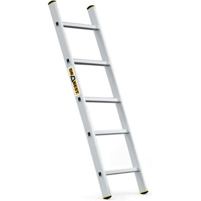 Hliníkový žebřík 1x5 příček jednodílný DRABEST DP-5 PRO Hliníkový žebřík 1x5 příček jednodílný DRABEST DP-5 PRO