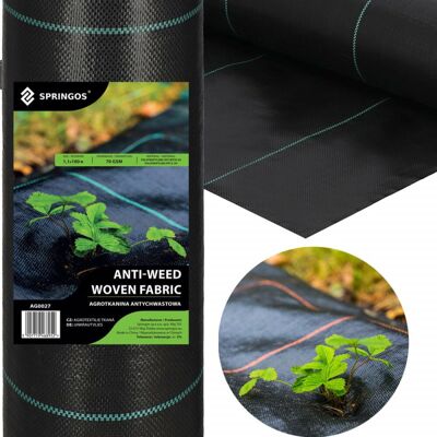 Springos - AG0027 - 1.1x100m - Textil proti pleveli Springos - AG0027 - 1.1x100m - Textil proti pleveli