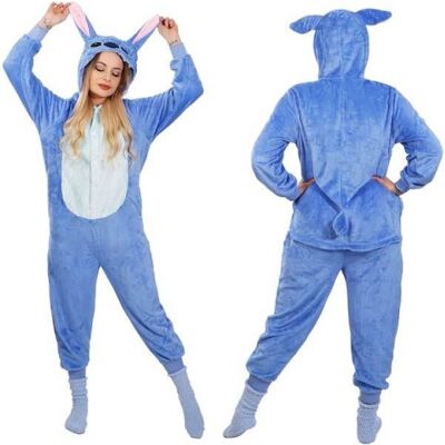 Pyžamo overal dámské Stitch vel. M SPRINGOS HA5074 modré Pyžamo overal dámské Stitch vel. M SPRINGOS HA5074 modré