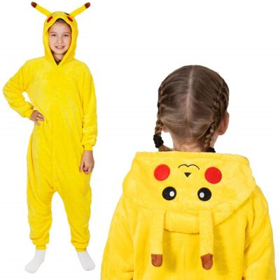 Dětské pyžamo overal Pikachu 120-130 cm SPRINGOS HA7314 žluté Dětské pyžamo overal Pikachu 120-130 cm SPRINGOS HA7314 žluté