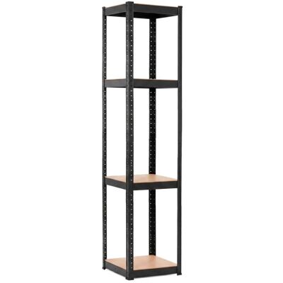 Kovový regál 180x40x40 cm 4 police SPRINGOS HA5282 černý Kovový regál 180x40x40 cm 4 police SPRINGOS HA5282 černý