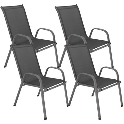 Set 4x Zahradní židle SPRINGOS GF0118 tmavě šedé Set 4x Zahradní židle SPRINGOS GF0118 tmavě šedé