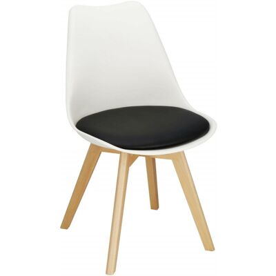 Designová židle SPRINGOS VERDE DC0018 bílo-černá Designová židle SPRINGOS VERDE DC0018 bílo-černá