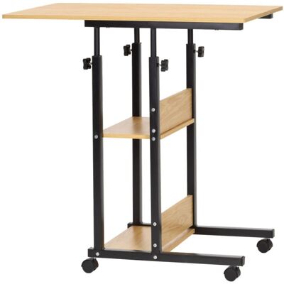 Mobilní psací stůl 80x40x76-86 cm SPRINGOS HF0060 světle hnědý Mobilní psací stůl 80x40x76-86 cm SPRINGOS HF0060 světle hnědý